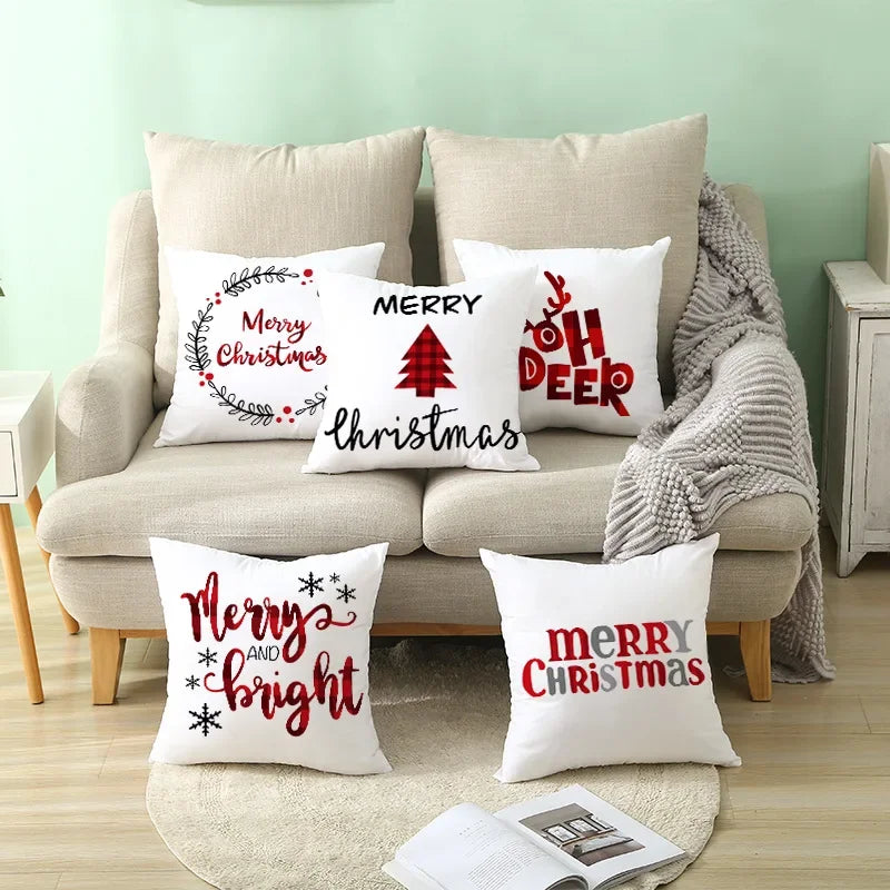 Christmas Pillow Cover 2025 Holiday Decoration - Hocozy