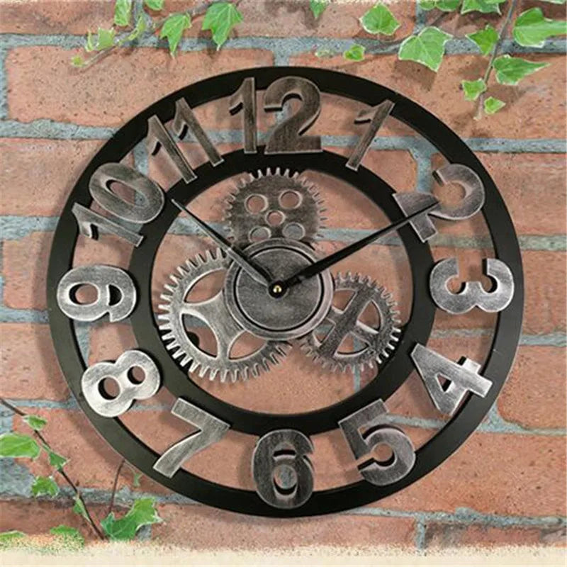 Retro Industrial Style Wall Clock - Hocozy