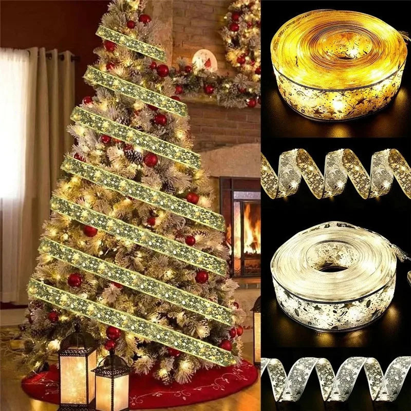 Ribbon LED Lights for Christmas Tree - Hocozy